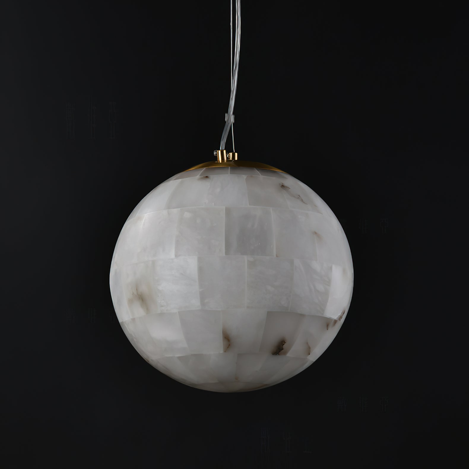 Fljotuvye Modern Ball Alabaster Pendant Light