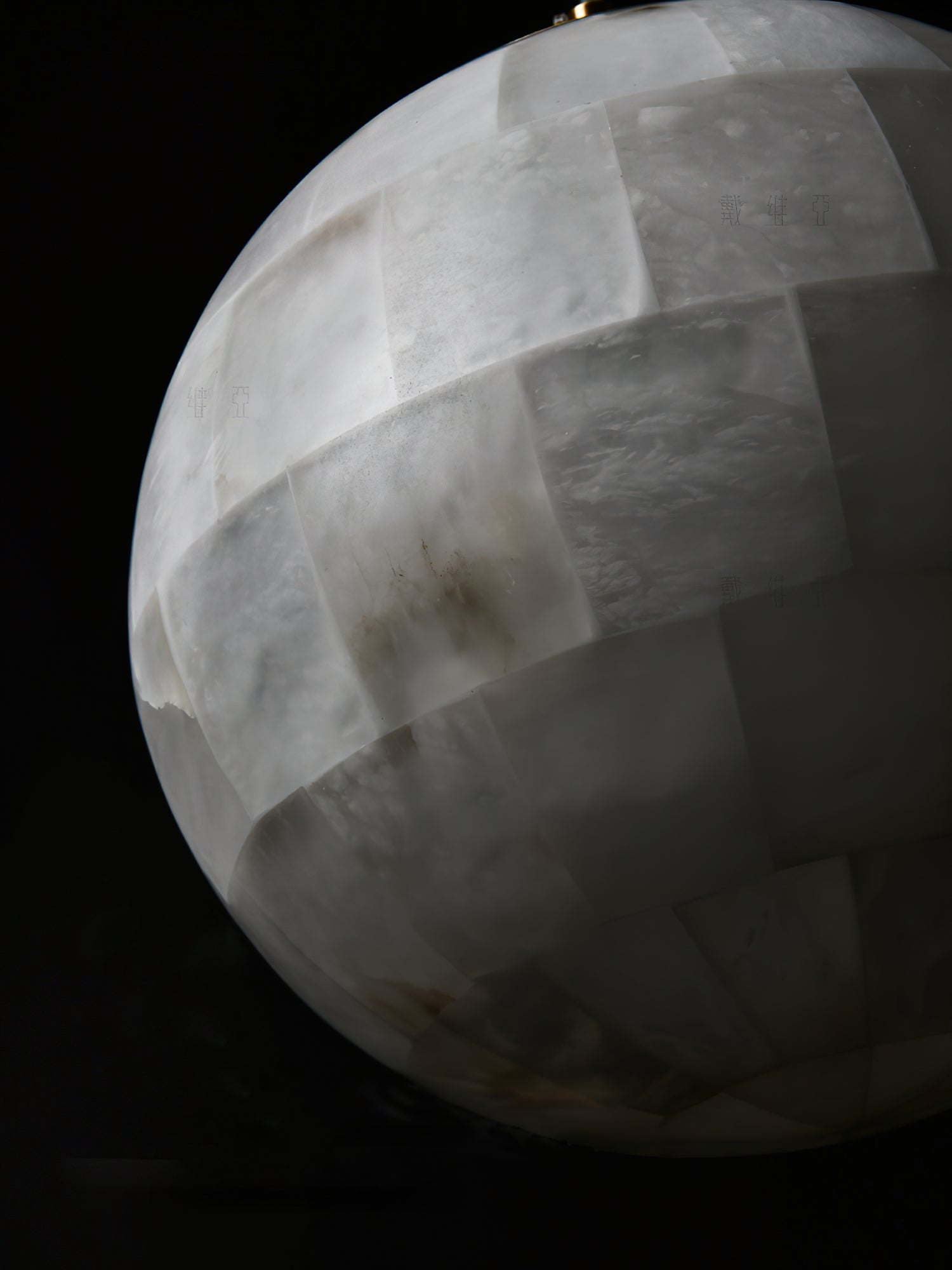 Fljotuvye Modern Ball Alabaster Pendant Light