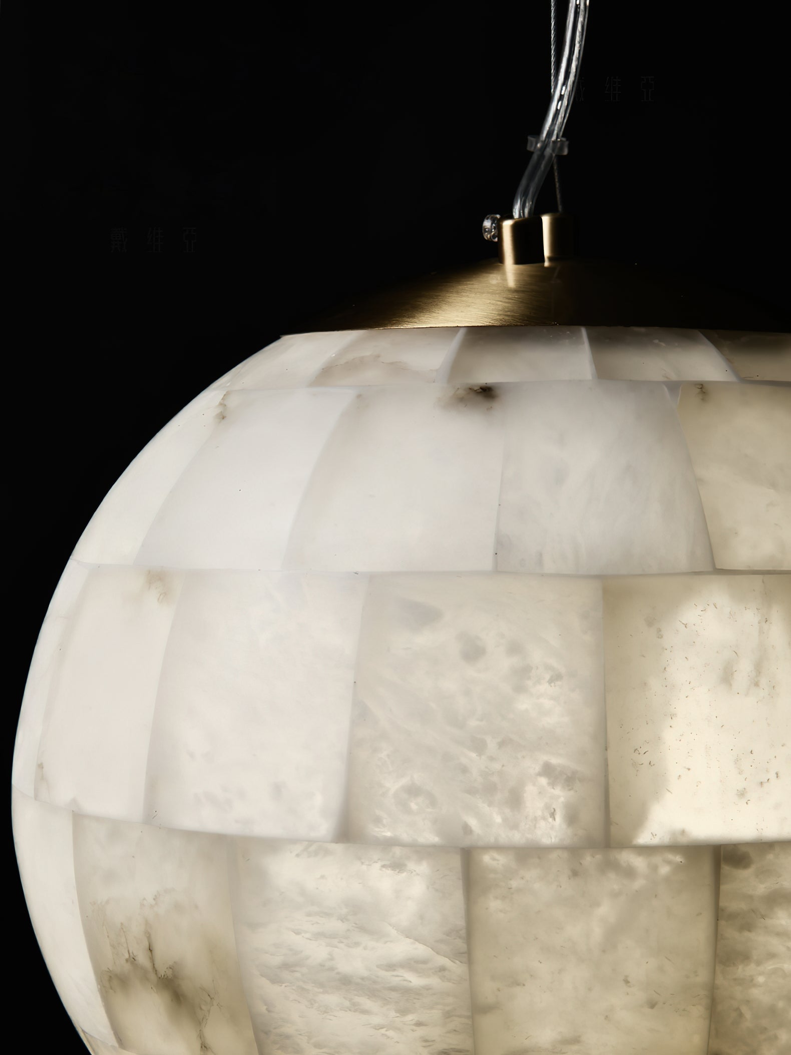 Fljotuvye Modern Ball Alabaster Pendant Light