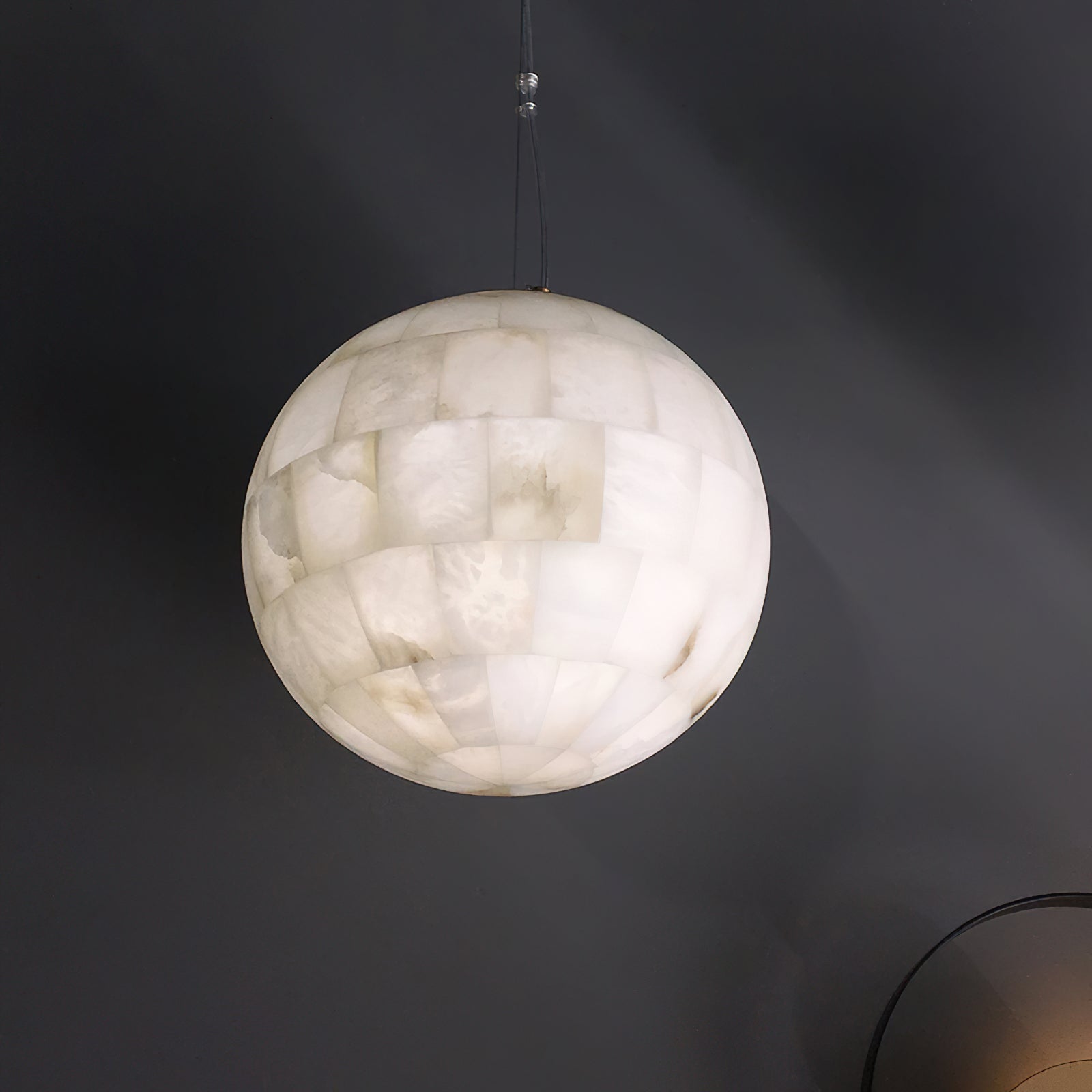 Fljotuvye Modern Ball Alabaster Pendant Light