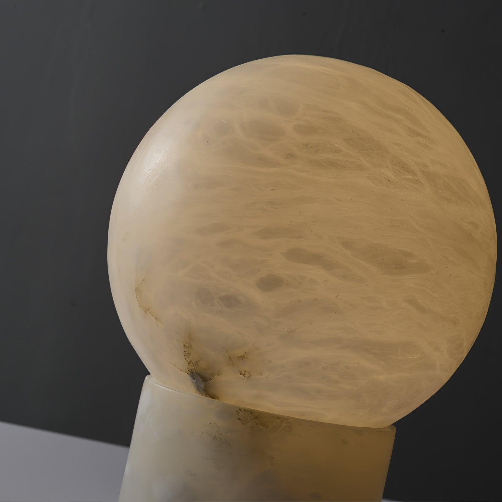 Liora Modern Alabaster Table Lamp-Neutral Decor