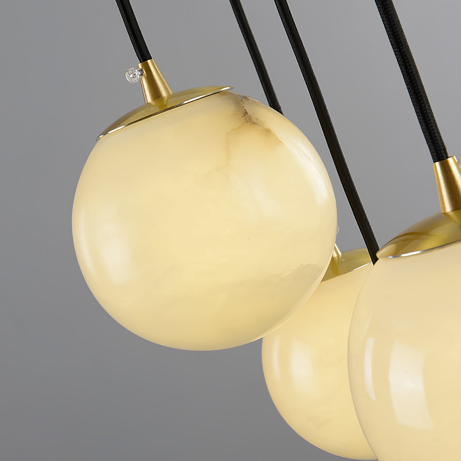 Belen Balls Modern Cluster Alabaster Chandelier-Neutral Decor