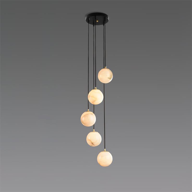 Taren Alabaster Chandelier Balls Cluster-Neutral Decor