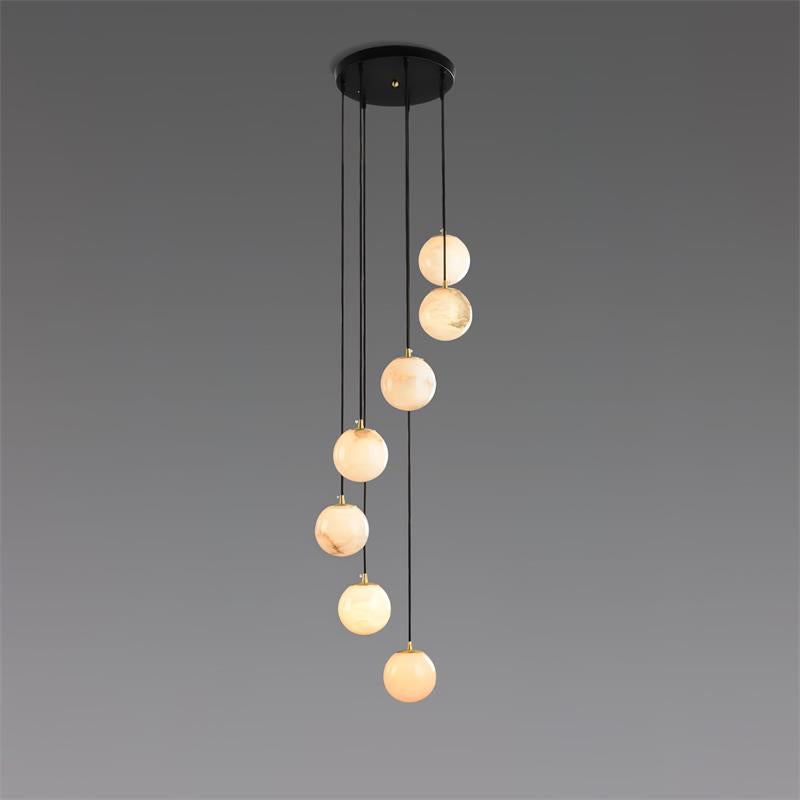 Taren Alabaster Chandelier Balls Cluster-Neutral Decor