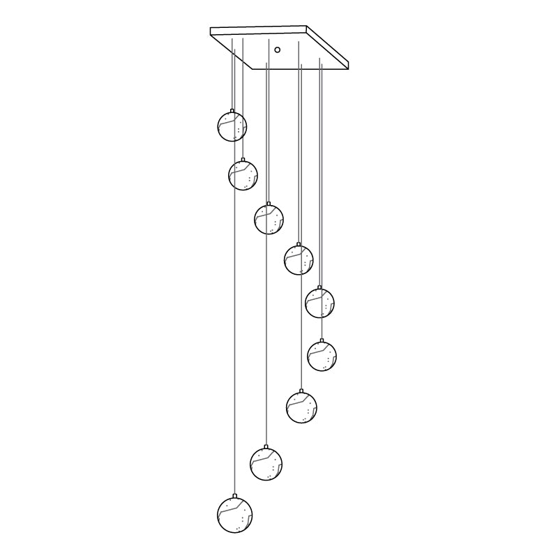 Sexta Alabaster Pendant Light Chandelier-Neutral Decor