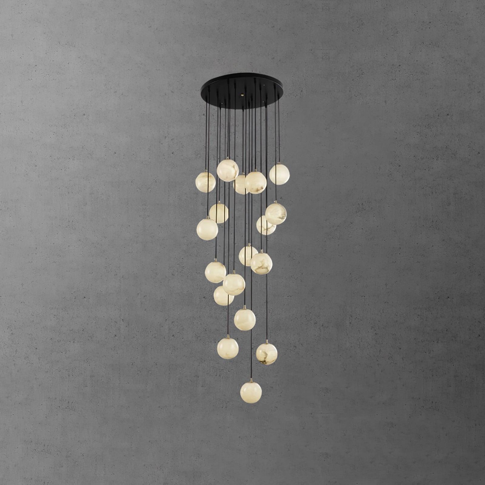 Sexta Alabaster Pendant Light Chandelier-Neutral Decor