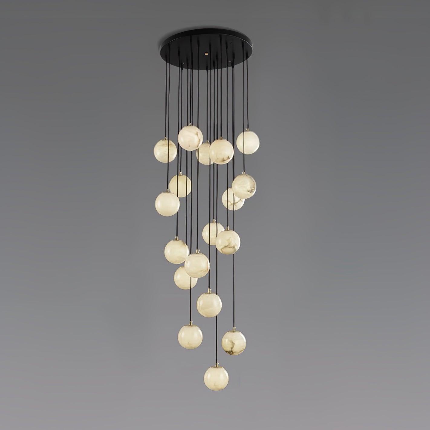 Sexta Alabaster Pendant Light Chandelier-Neutral Decor
