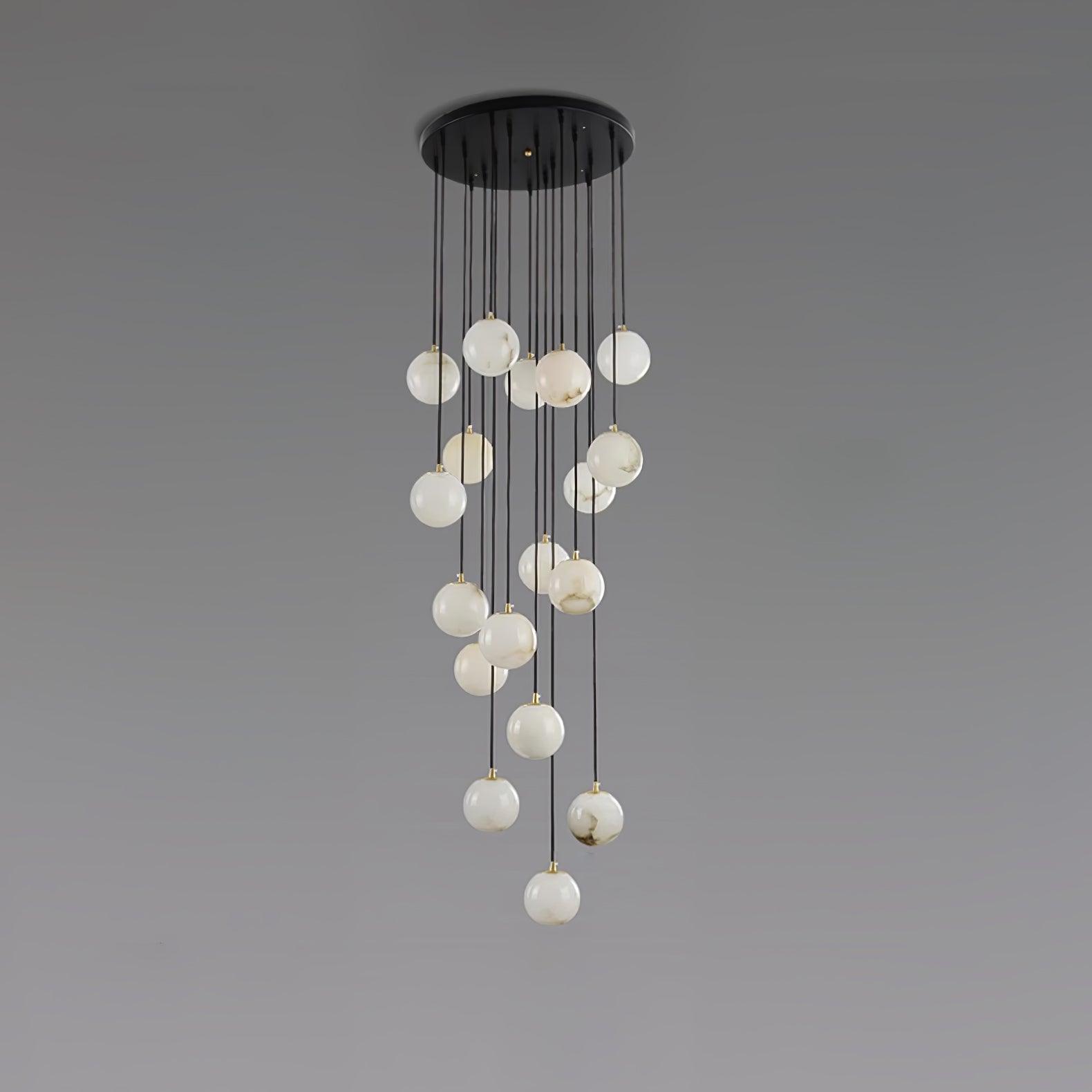 Sexta Alabaster Pendant Light Chandelier-Neutral Decor