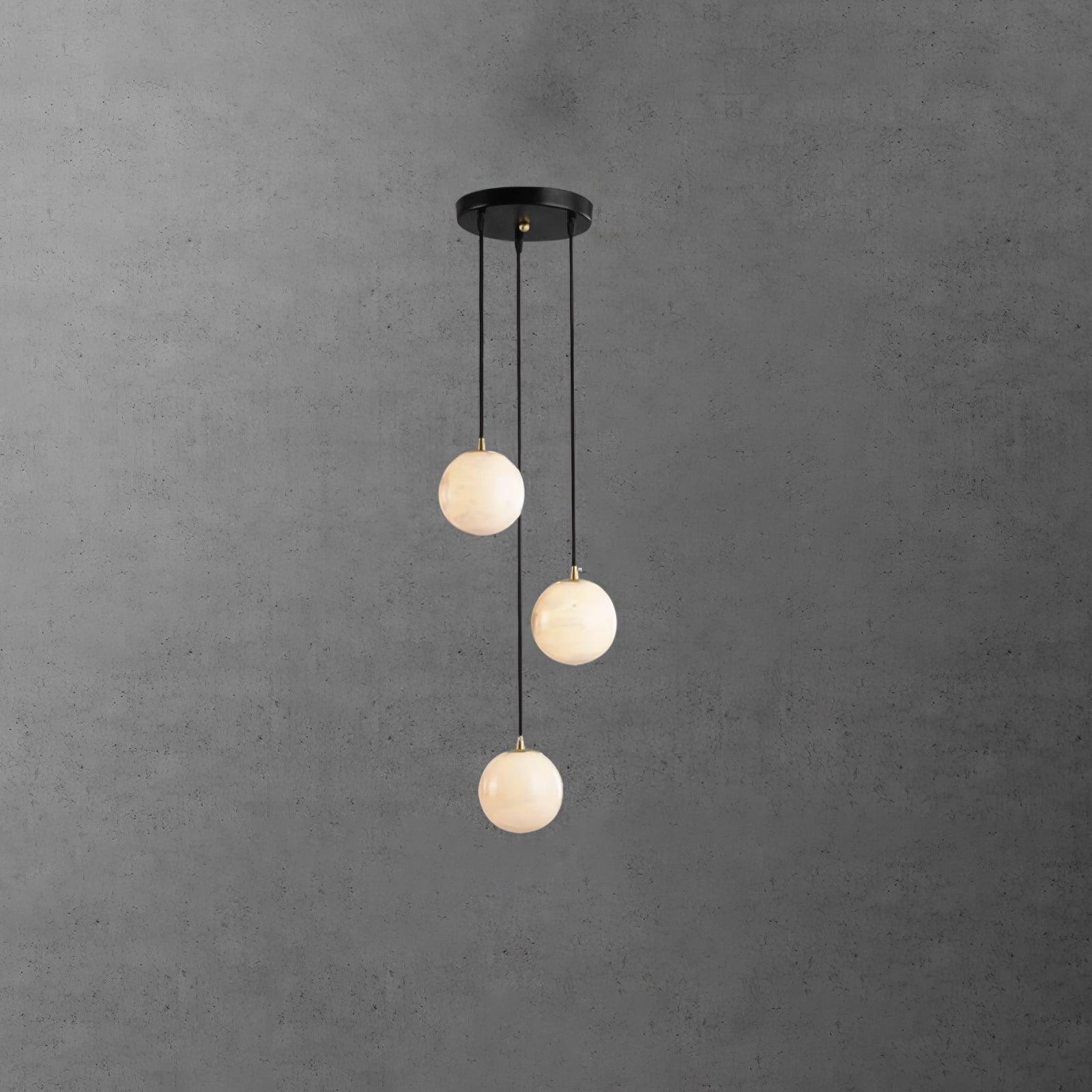 Sexta Alabaster Pendant Light Chandelier-Neutral Decor