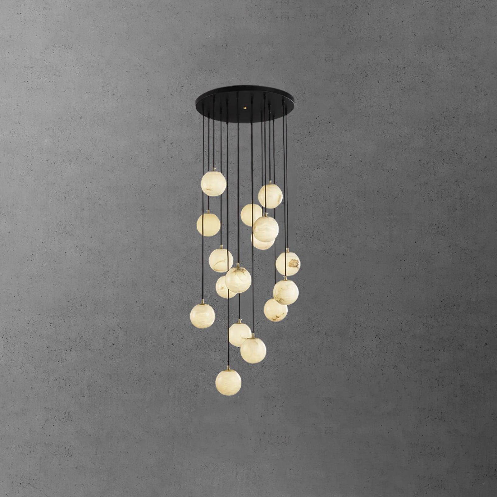 Sexta Alabaster Pendant Light Chandelier-Neutral Decor