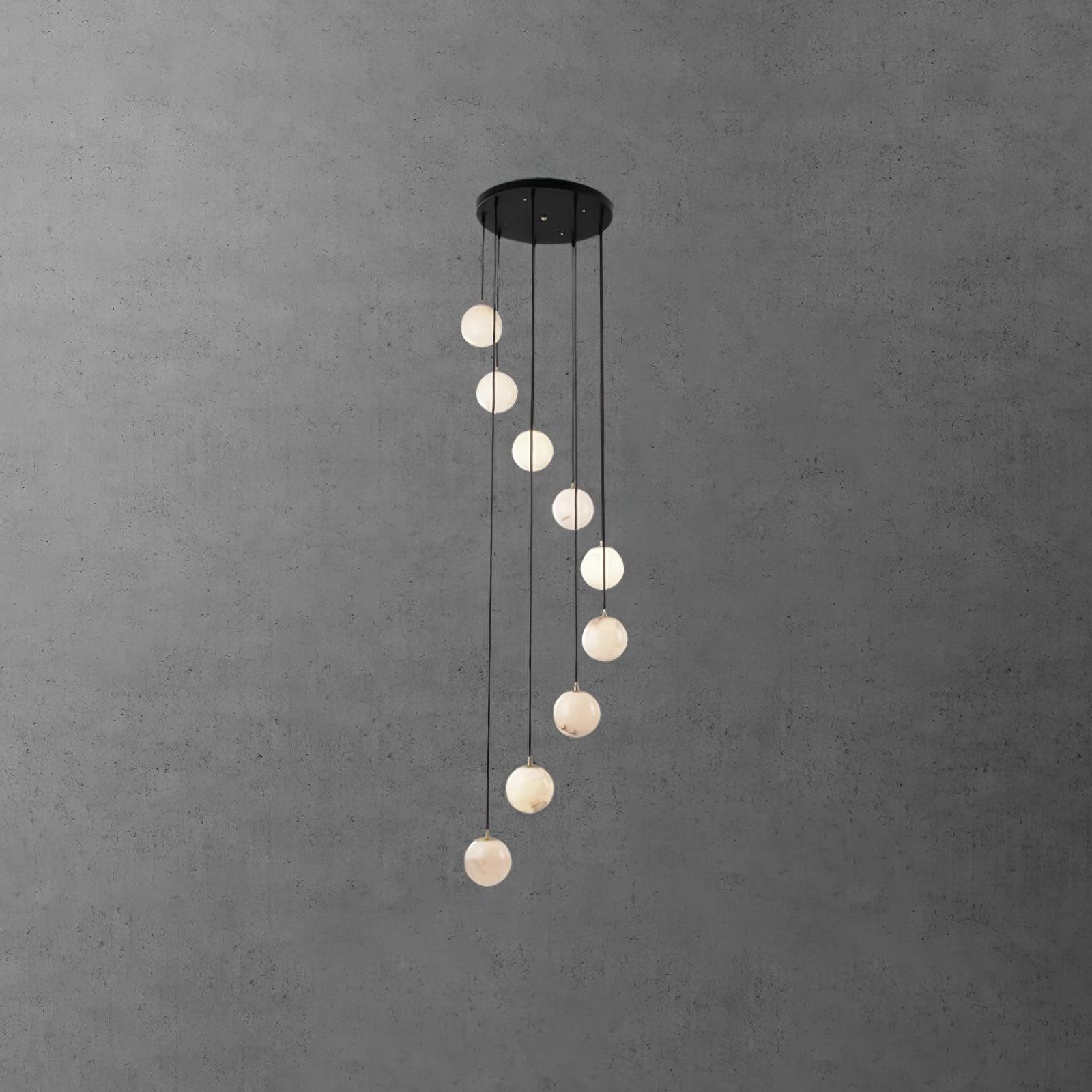 Sexta Alabaster Pendant Light Chandelier-Neutral Decor