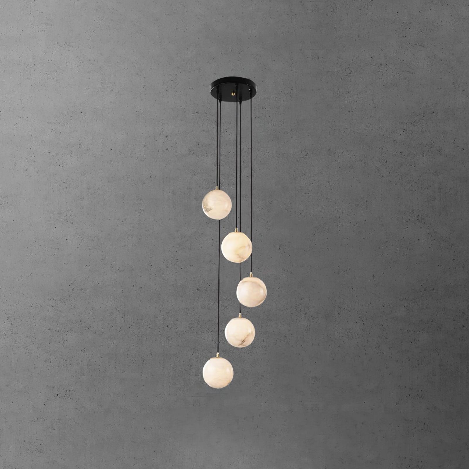 Sexta Alabaster Pendant Light Chandelier-Neutral Decor