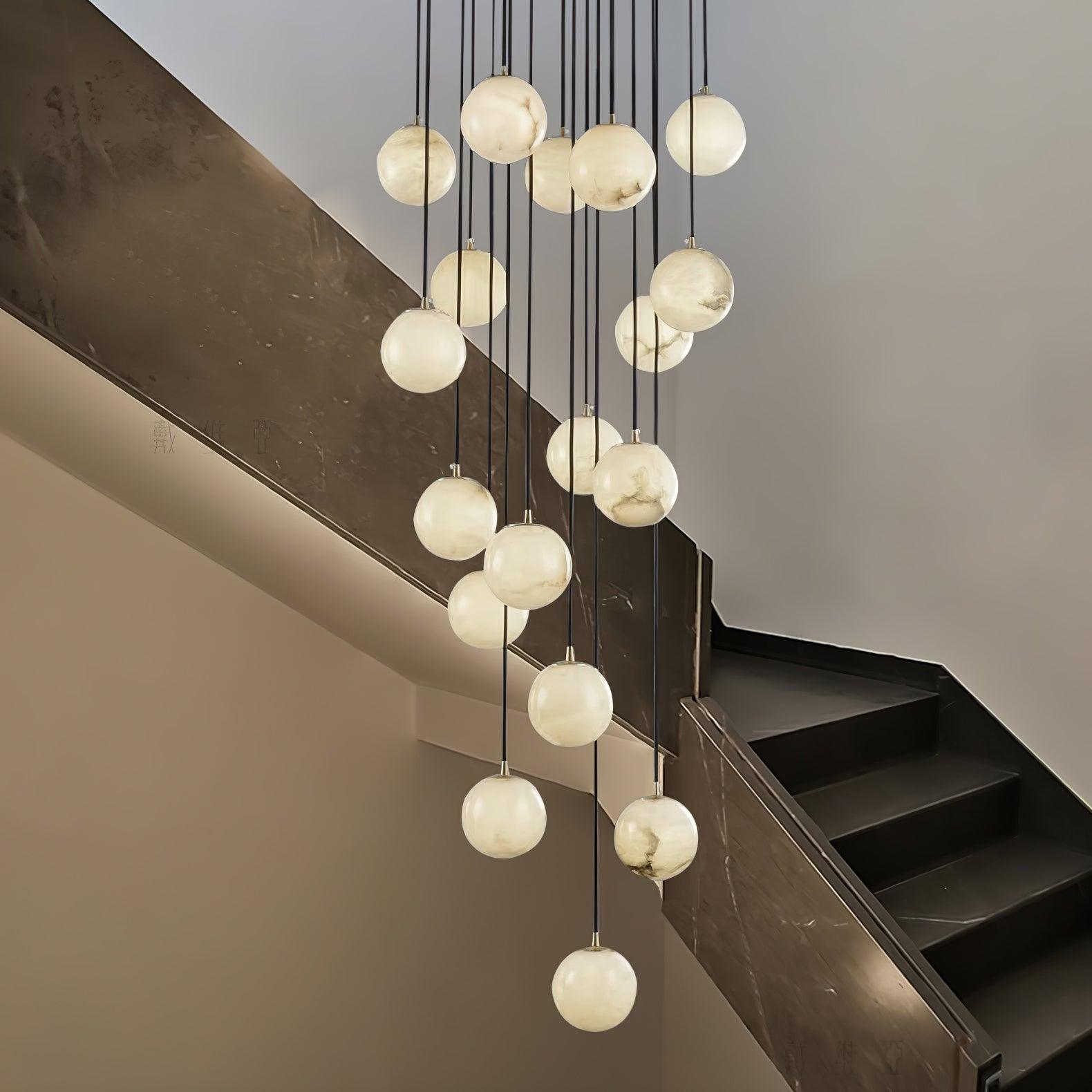 Sexta Alabaster Pendant Light Chandelier-Neutral Decor