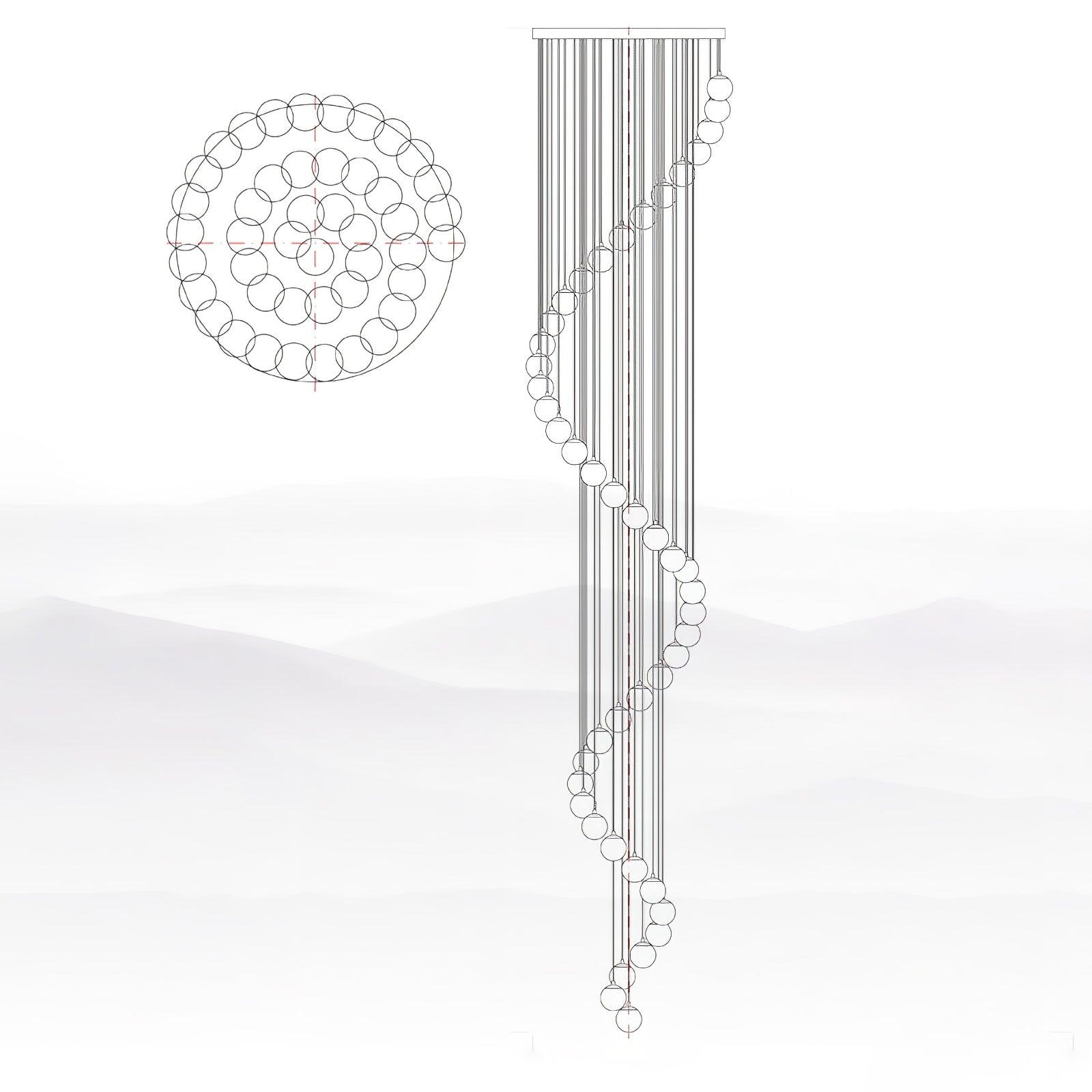 Sexta Alabaster Pendant Light Chandelier-Neutral Decor