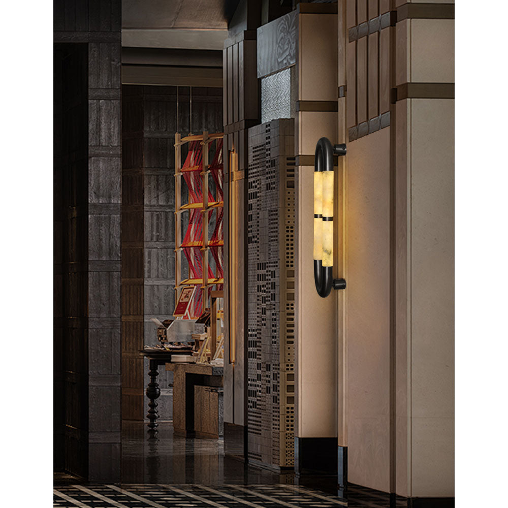 Model A of the sconce against a plain background.