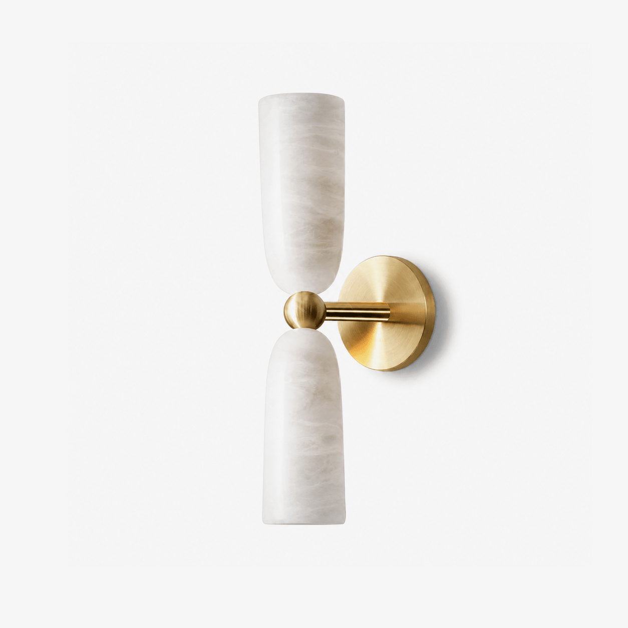 Alabaster Bell Wall Sconce-Neutral Decor