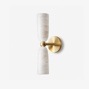 Alabaster Bell Wall Sconce-Neutral Decor