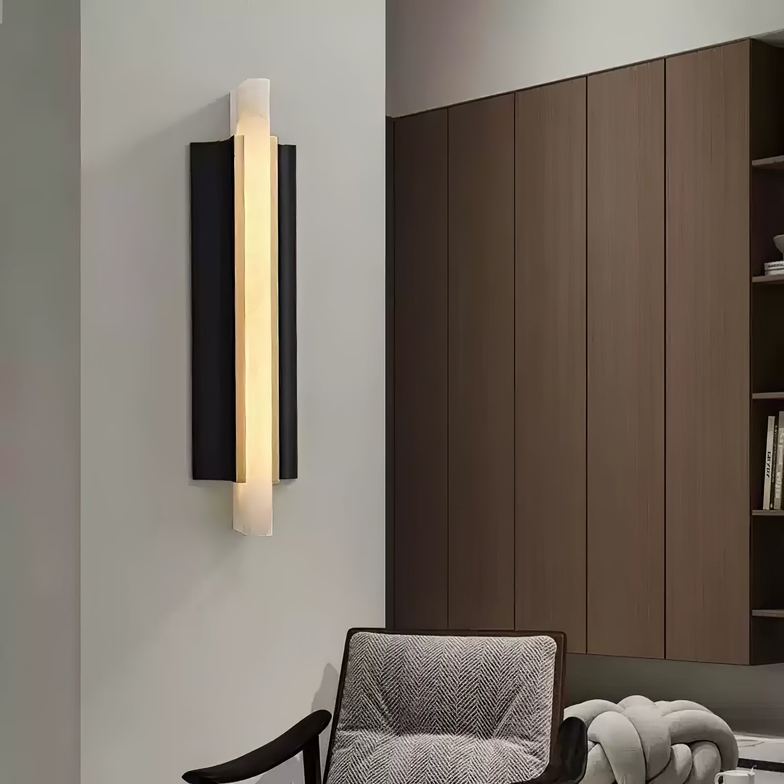 Aurelian Modern Alabaster Wall Light-Neutral Decor