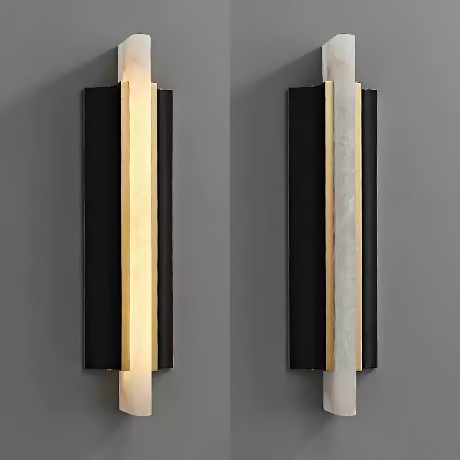 Aurelian Modern Alabaster Wall Light-Neutral Decor