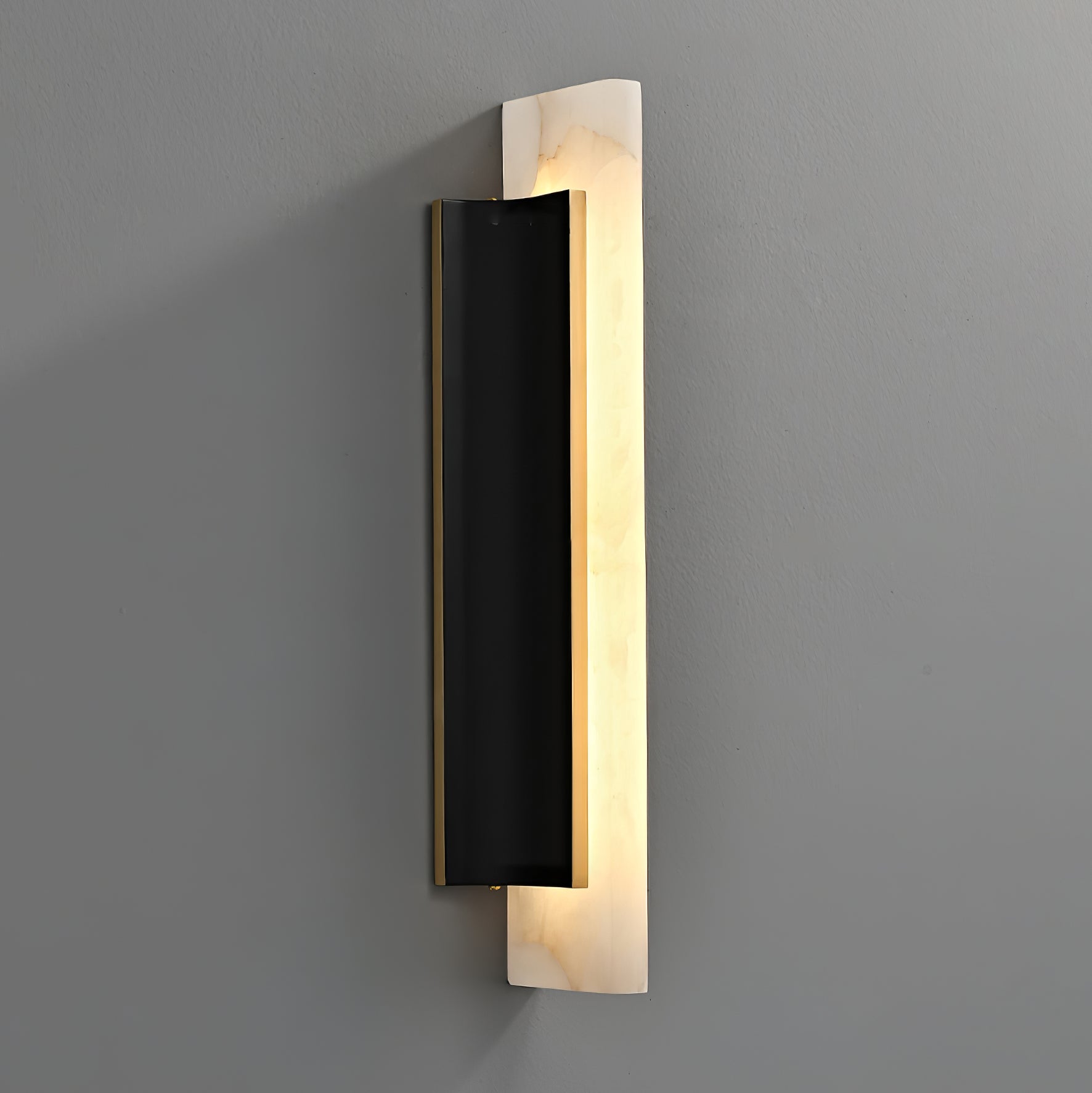 Aurelian Modern Alabaster Wall Light-Neutral Decor