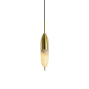 Himinuvye Alabaster Minimalist Bolus Brass Pendant Light
