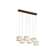 Jarnbruvyd Individual Modern Box Alabaster  Chandelier