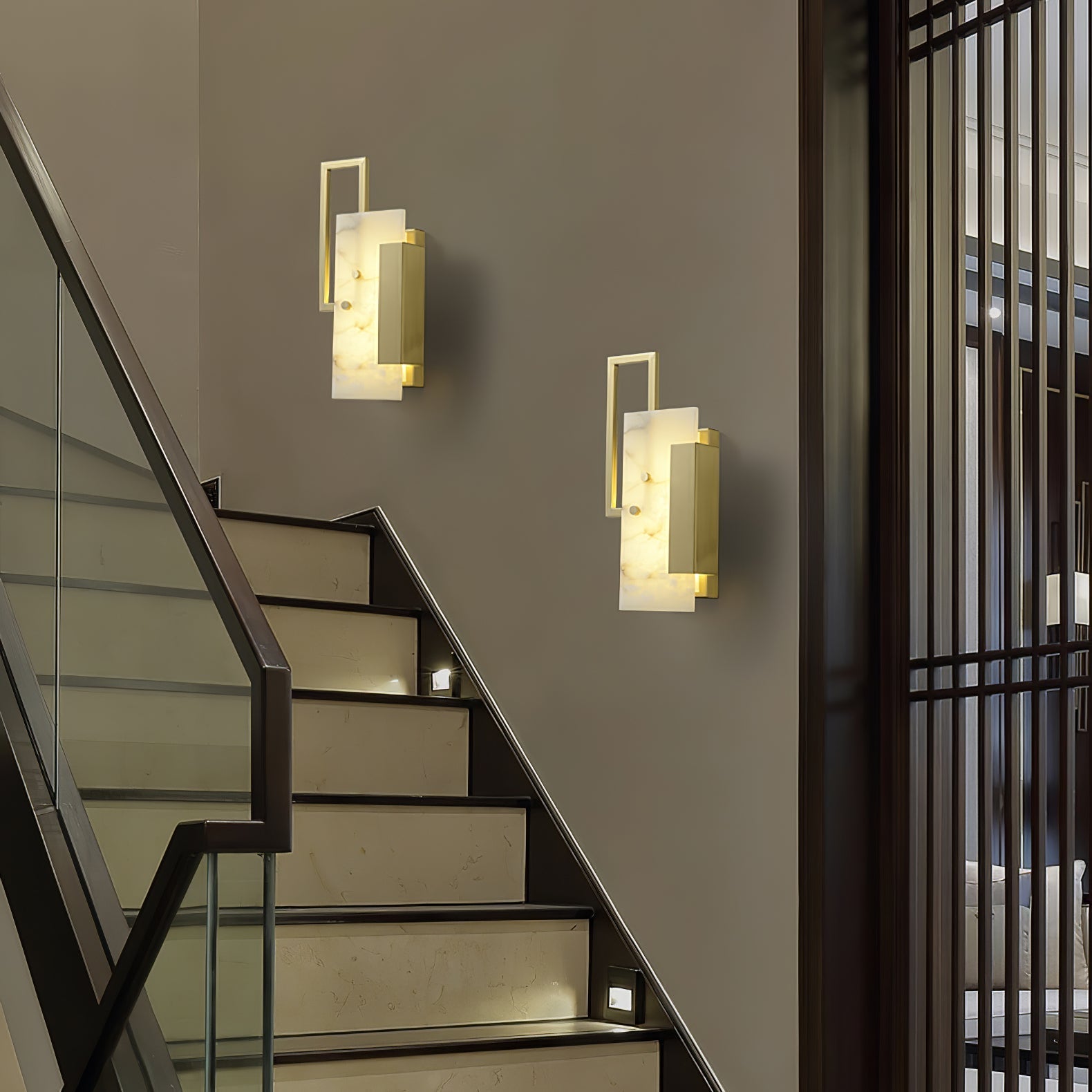 Orion Alabaster Wall Lamp-Neutral Decor