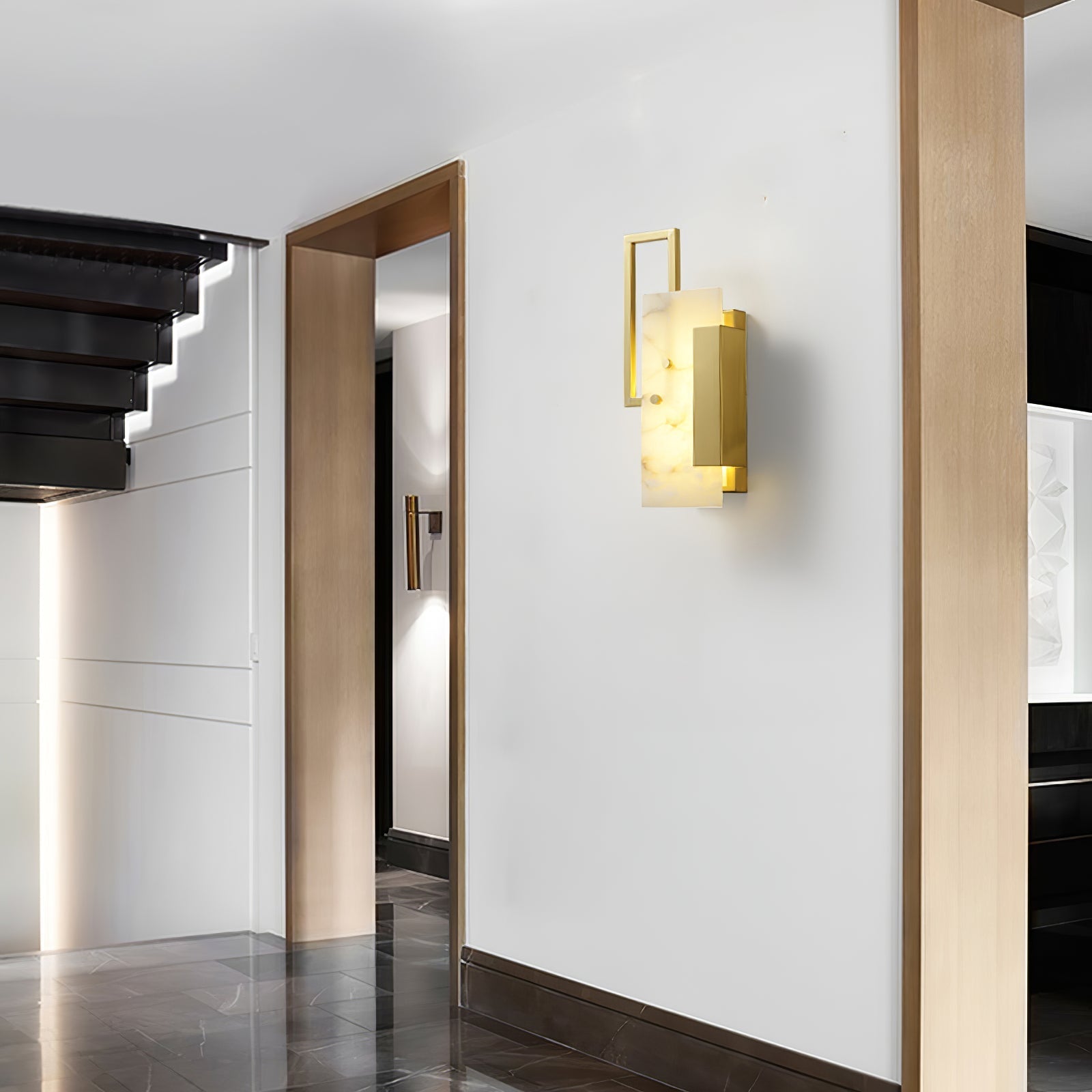 Orion Alabaster Wall Lamp-Neutral Decor