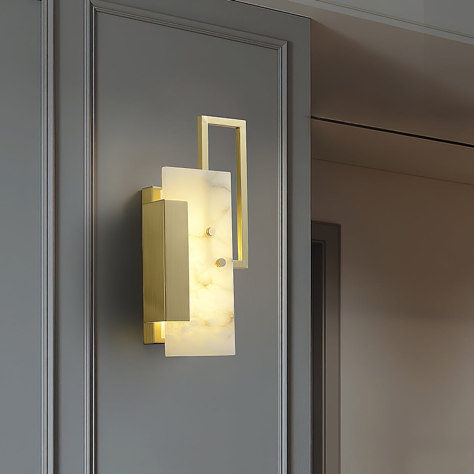 Orion Alabaster Wall Lamp-Neutral Decor