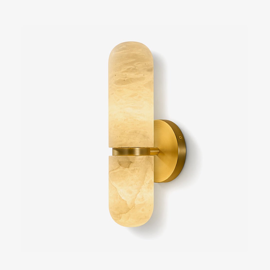 Alabaster Capsule Wall Sconce-Neutral Decor