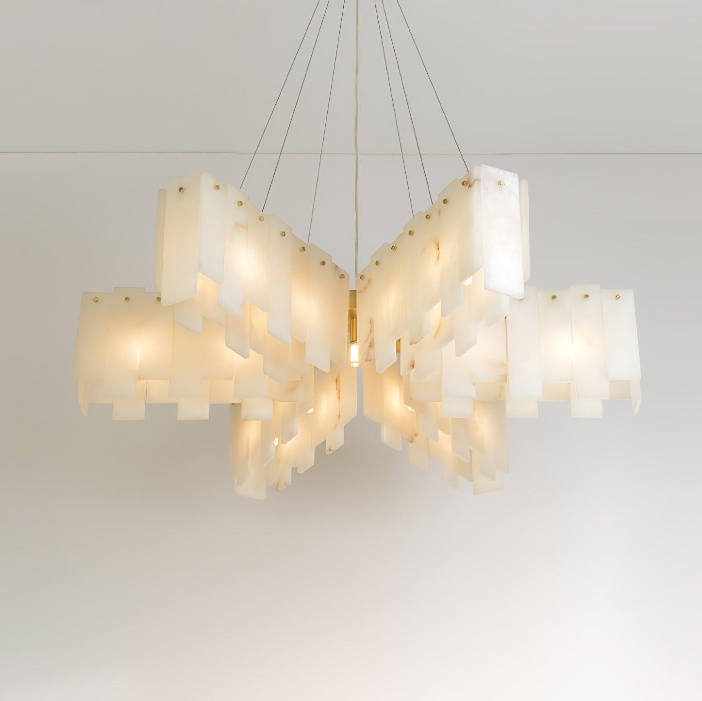 Vevelila Alabaster Chandelier-Neutral Decor