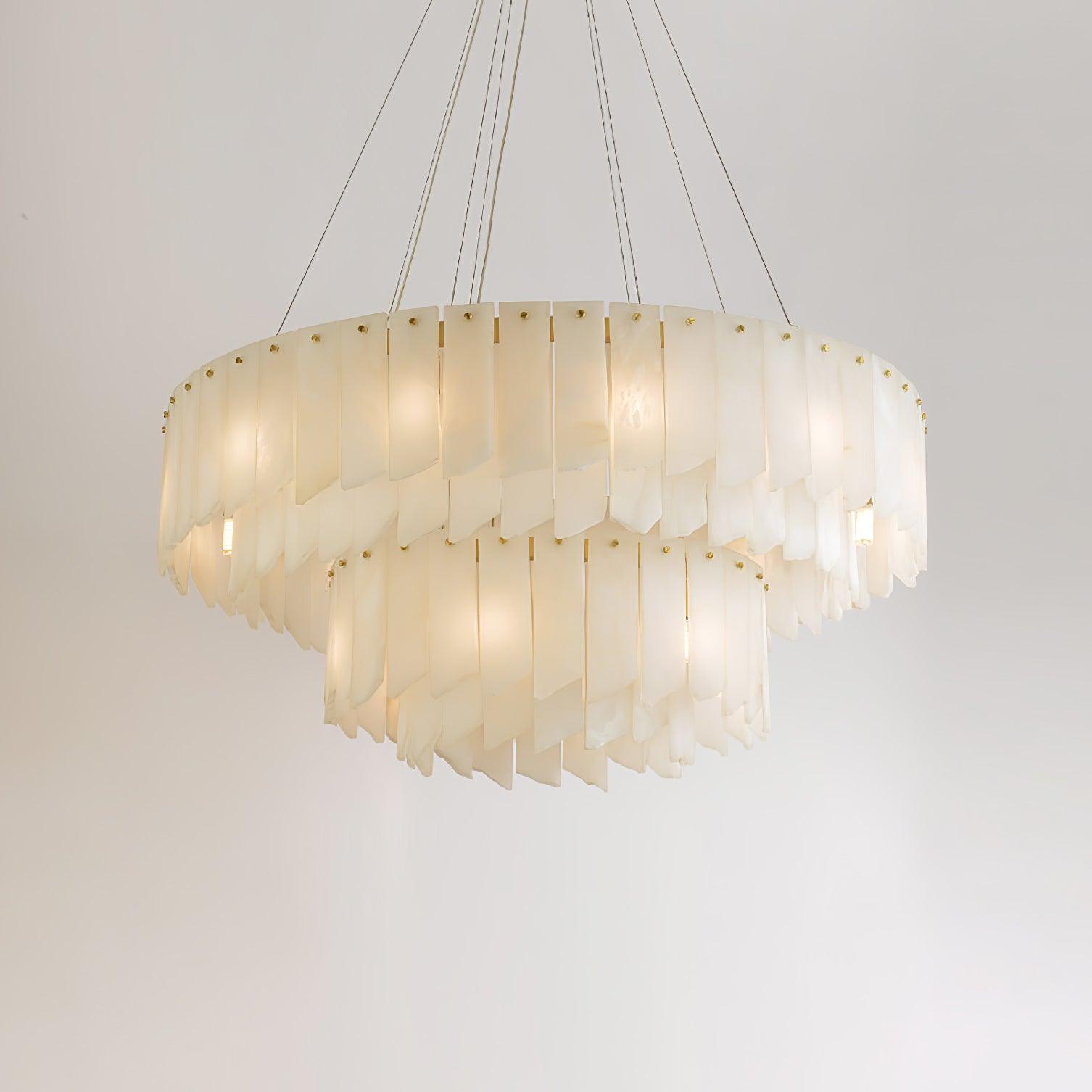 Vevelila Alabaster Chandelier-Neutral Decor