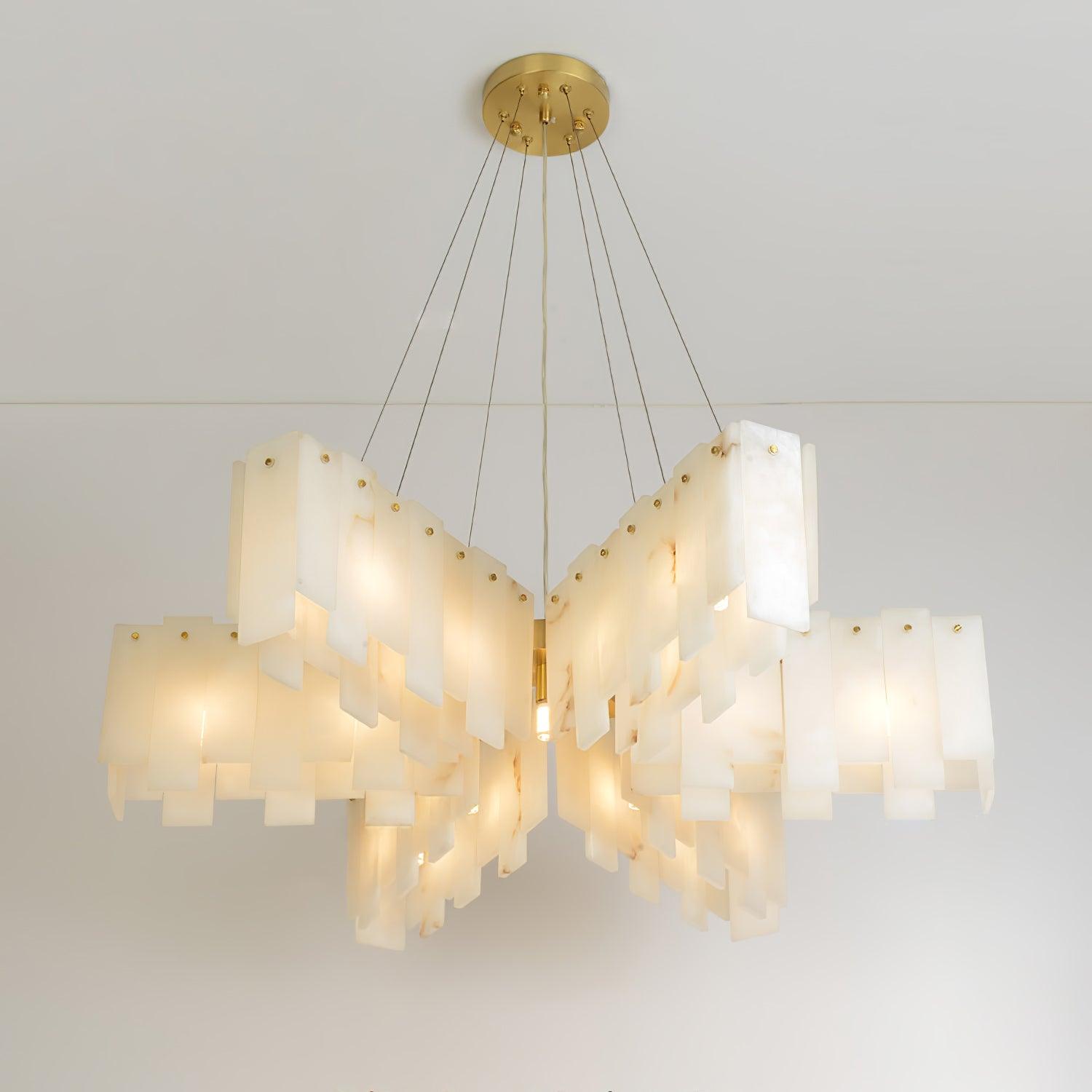 Vevelila Alabaster Chandelier-Neutral Decor