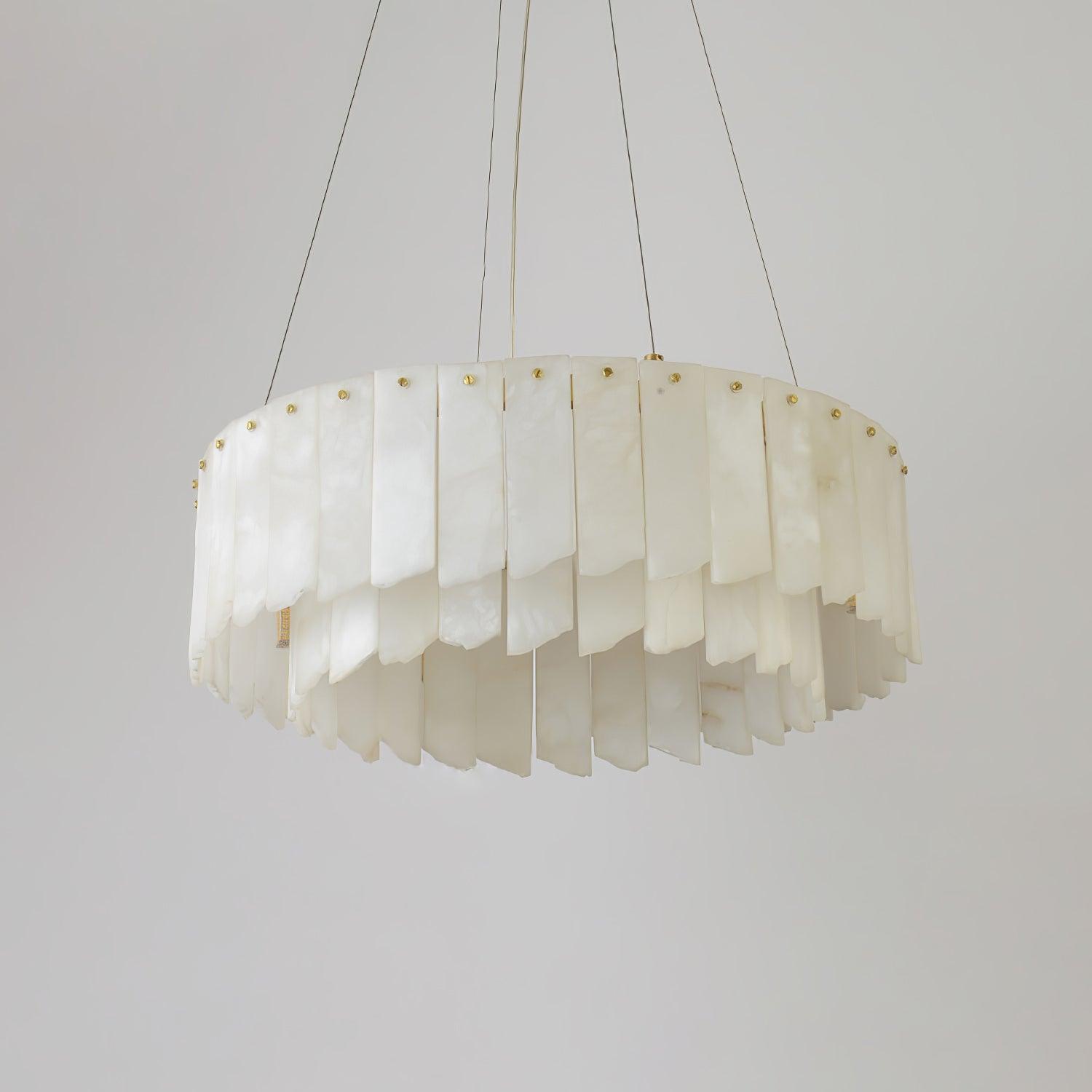 Vevelila Alabaster Chandelier-Neutral Decor