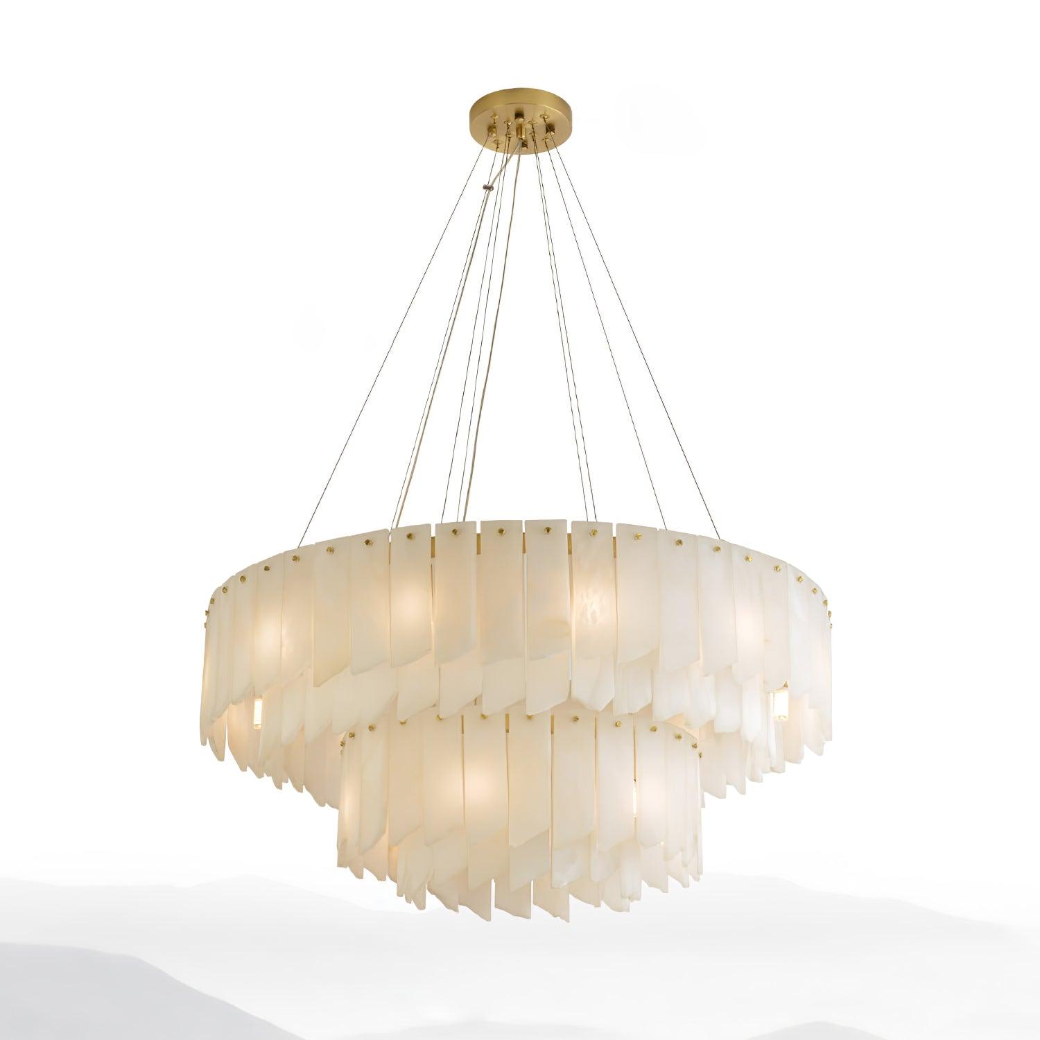 Vevelila Alabaster Chandelier-Neutral Decor