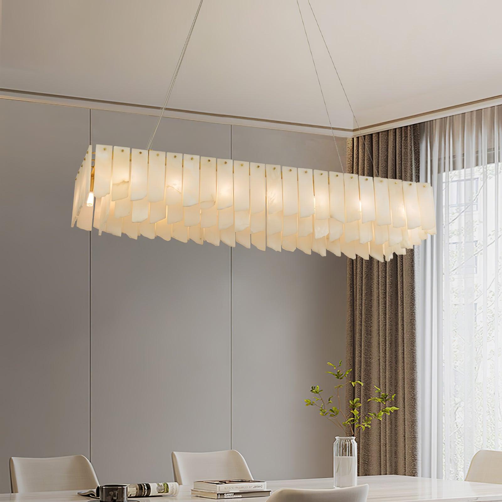 Vevelila Alabaster Chandelier-Neutral Decor