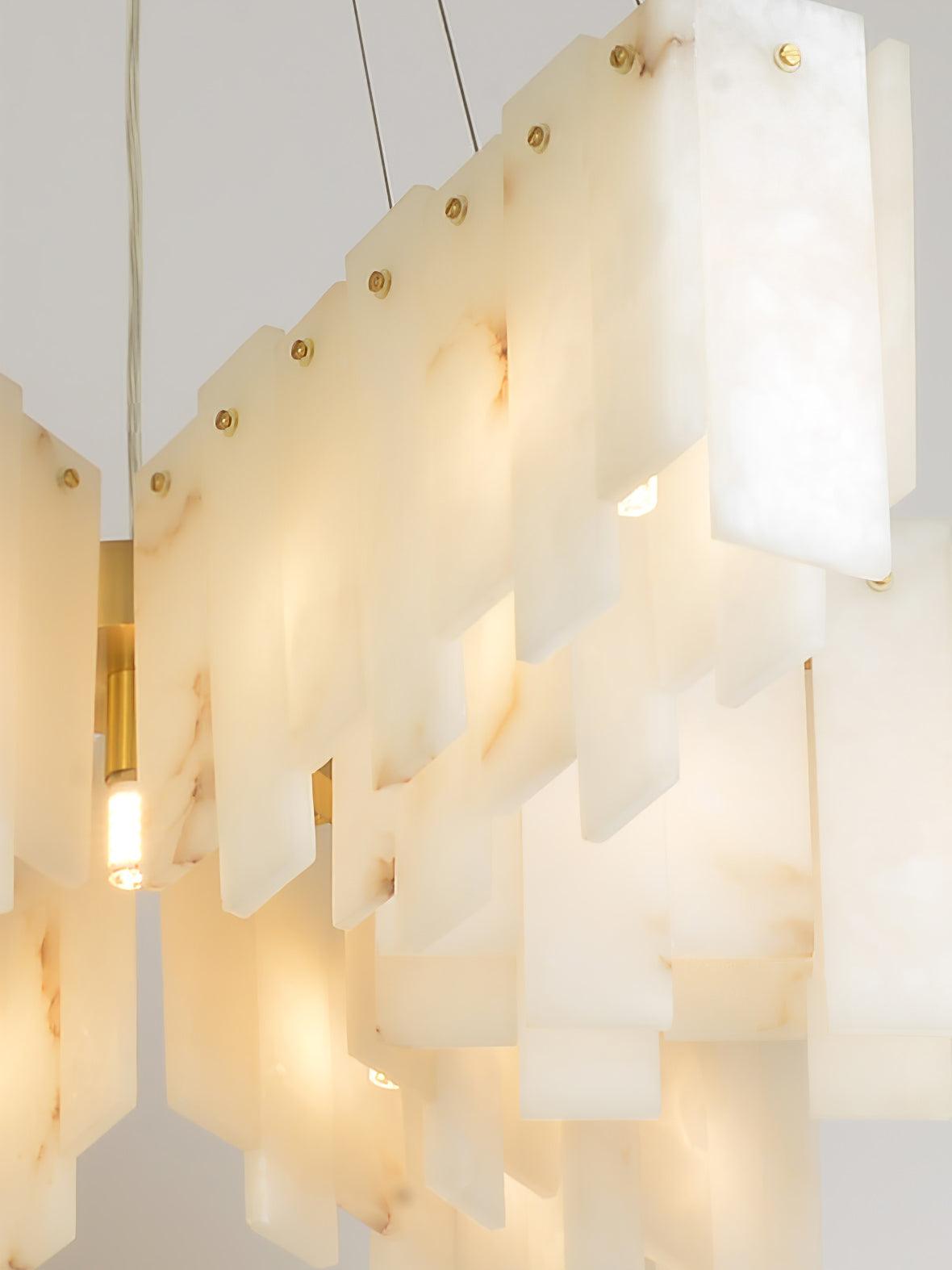 Vevelila Alabaster Chandelier-Neutral Decor