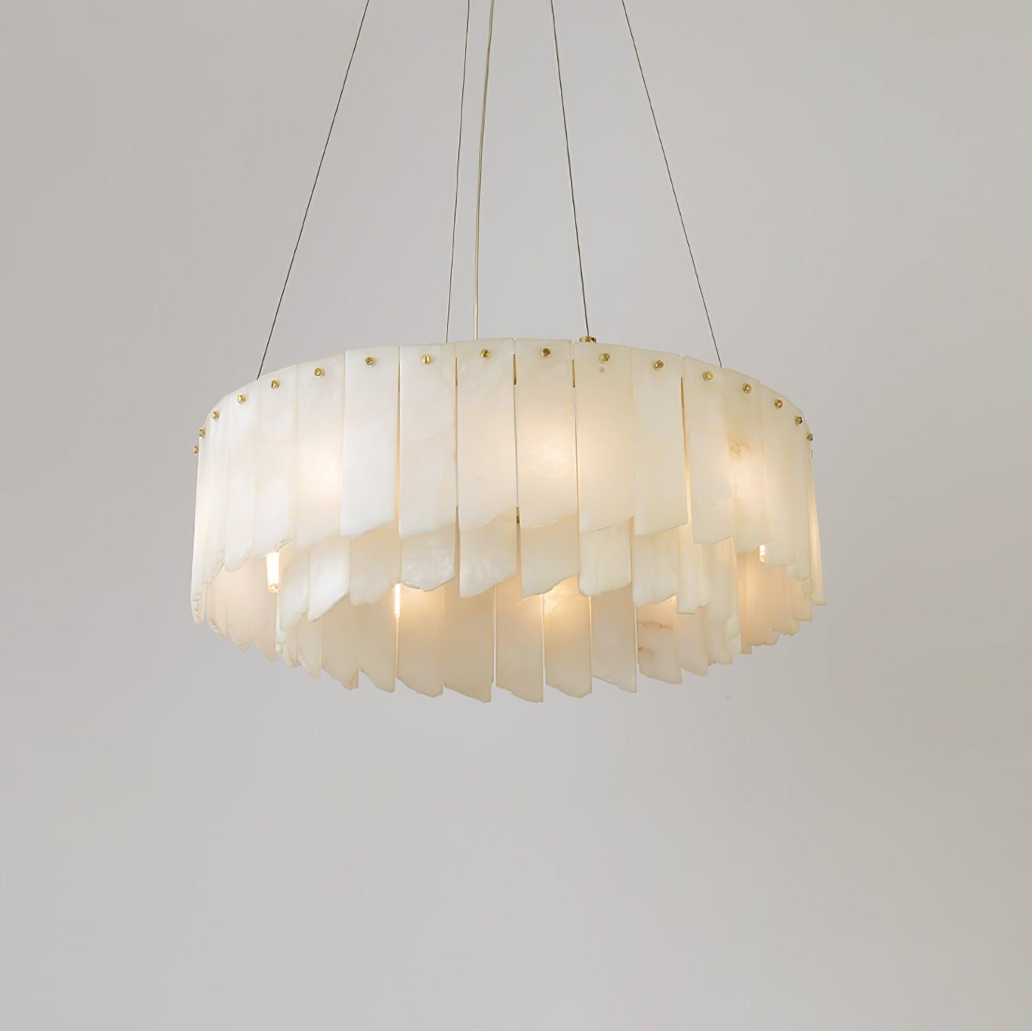 Vevelila Alabaster Chandelier-Neutral Decor