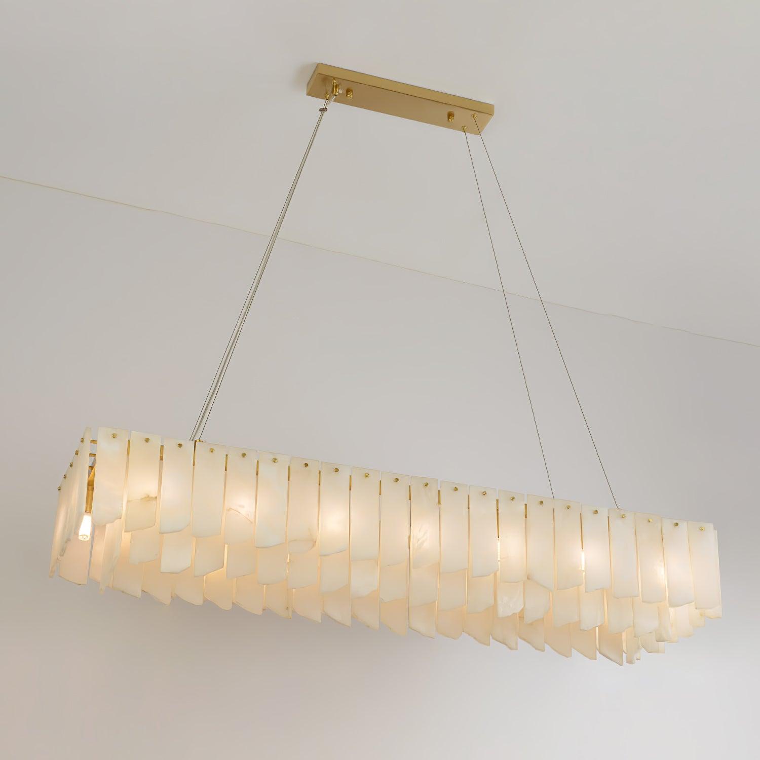 Vevelila Alabaster Chandelier-Neutral Decor