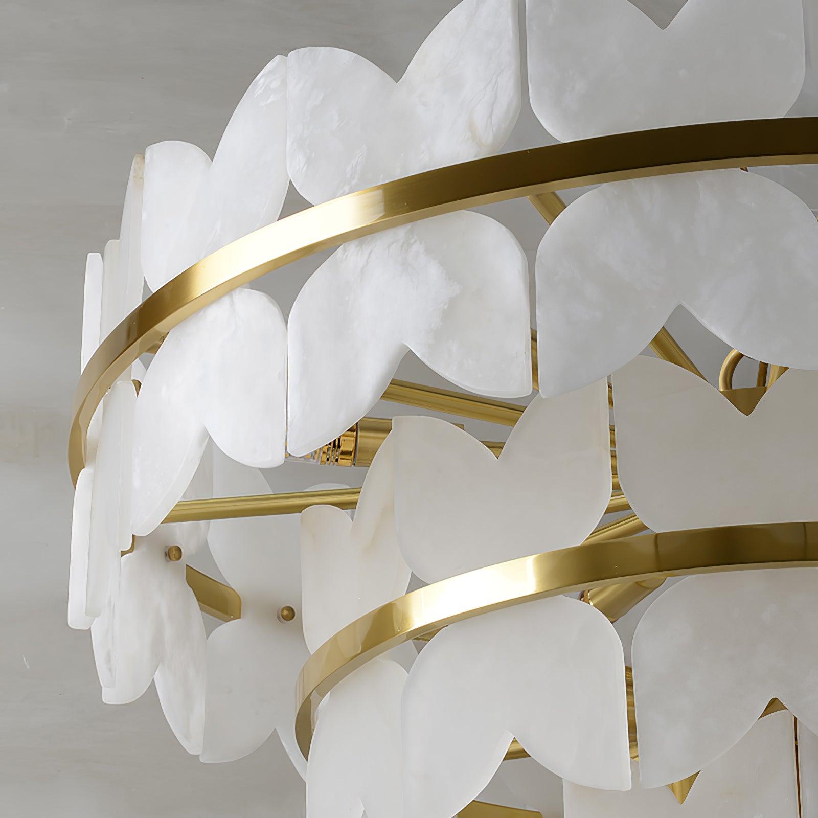 Seraphina Vintage Alabaster Chandelier Light-Neutral Decor