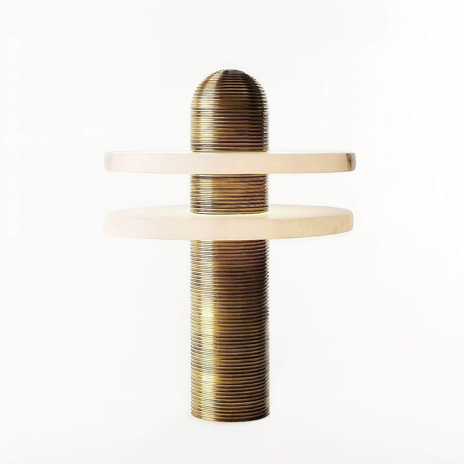 Nerio Modern Alabaster Table Lamp-Neutral Decor