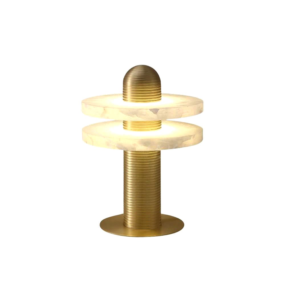 Nerio Modern Alabaster Table Lamp-Neutral Decor