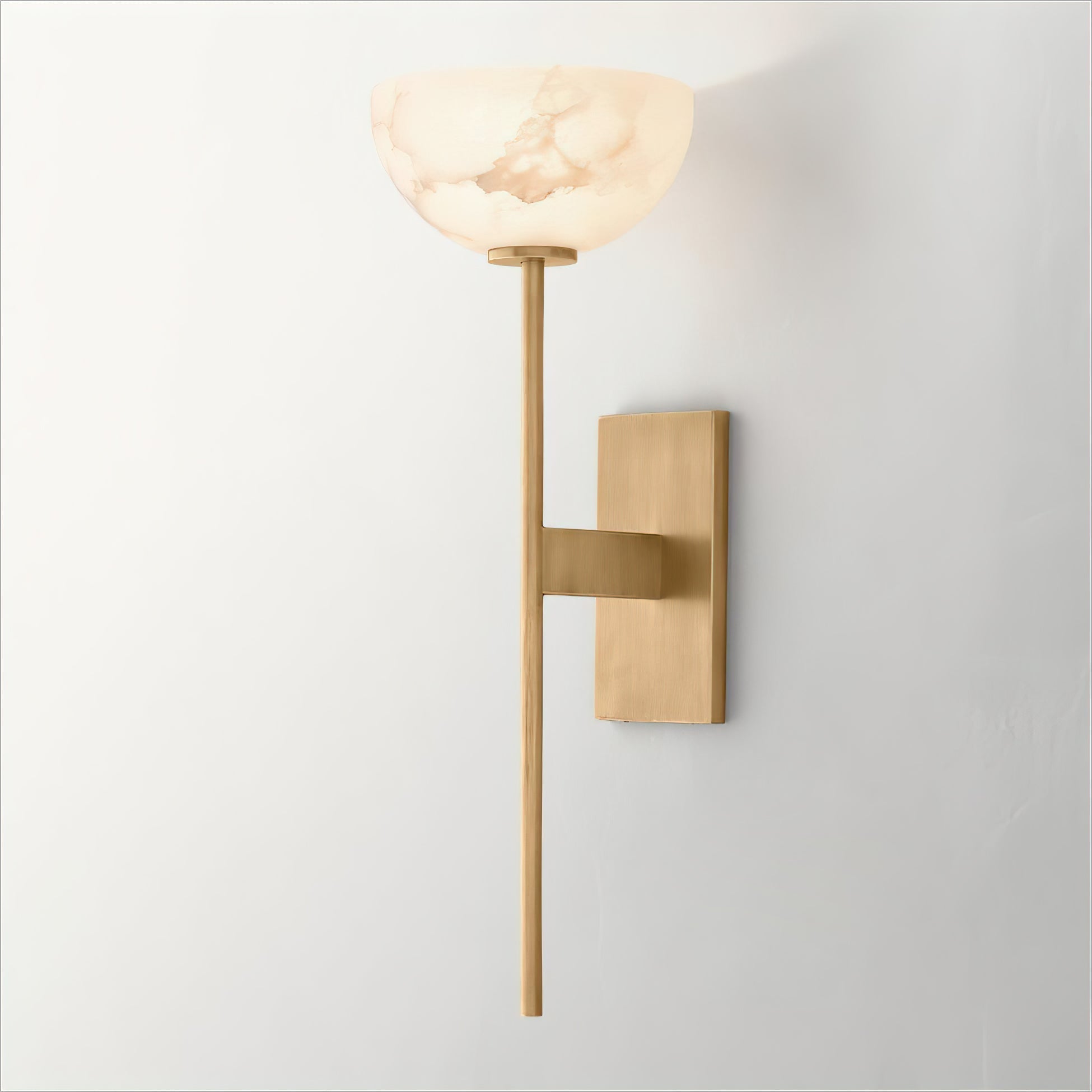 Sondel Alabaster Wall Lamp-Neutral Decor