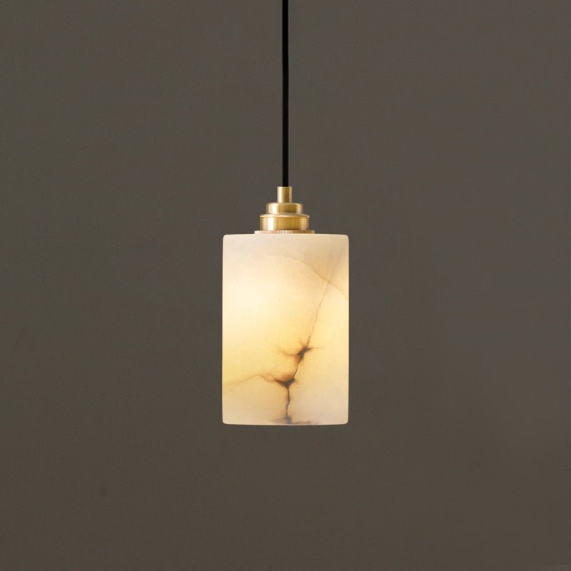 Alabaster Cylinder Cluster Chandelier-Neutral Decor