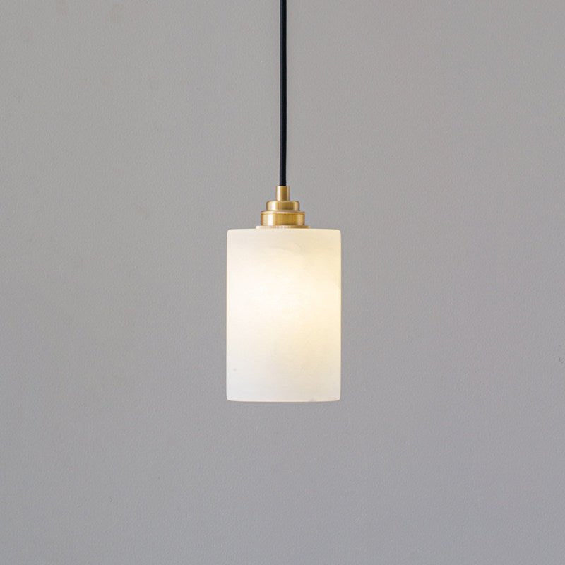 Alabaster Cylinder Cluster Chandelier-Neutral Decor
