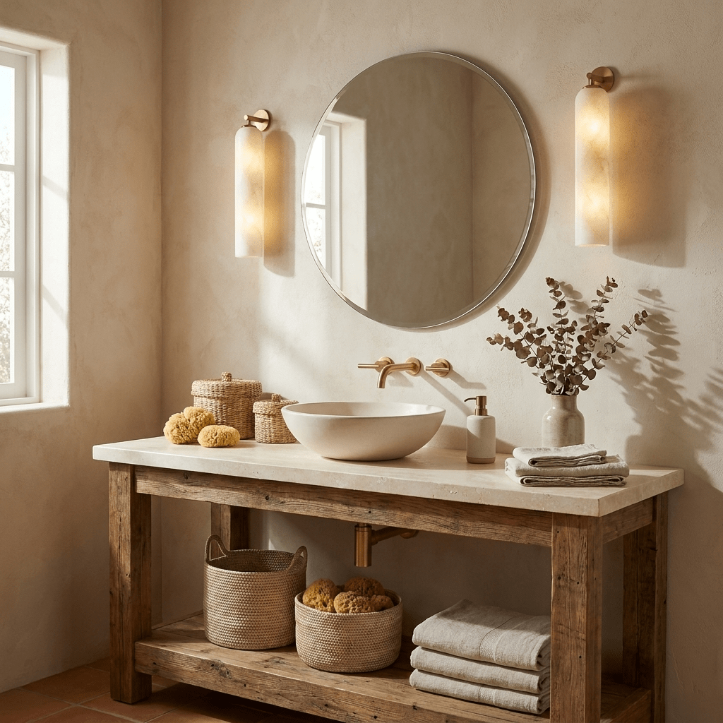 Tube Alabaster Wall Sconce-Neutral Decor