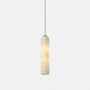 Alabaster Cylinder Pendant Light-Neutral Decor