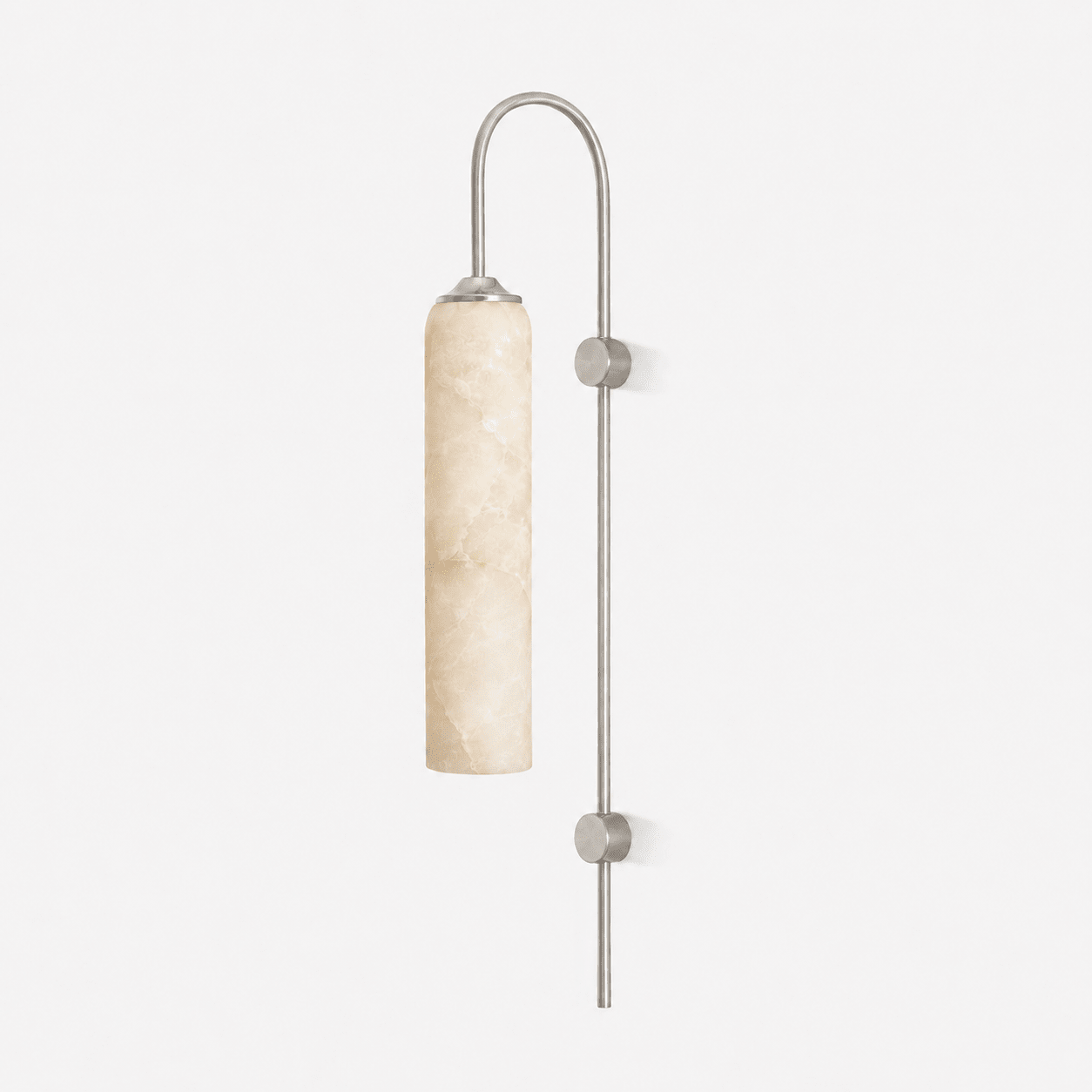 Alabaster Cylinder Wall Light-Neutral Decor