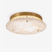 Alabaster Disc Ceiling Lamp-Neutral Decor