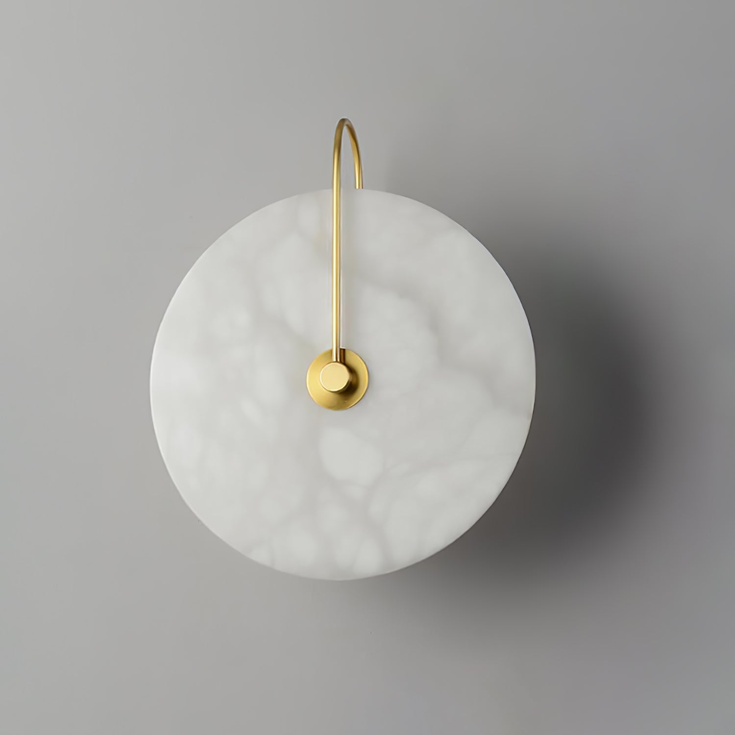 Kristy Alabaster LED Wall Lamp Round Iconic Circular-Neutral Decor